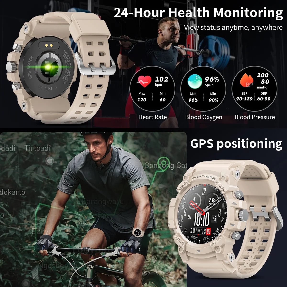 LIGE Smart Watch Woman Fitness Bluetooth Call Rubber Strap Bracelet Waterproof Heart Rate Tracker For Android IOS Smartwatch GPS