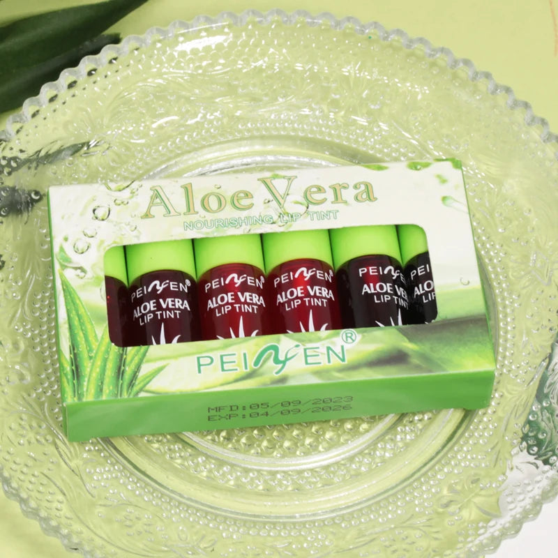 Aloe Vera lipsticks water lip glaze nourishing and moisturizing non-color loss non-stick cup lip gloss lipstick water