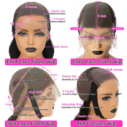 360 Full Lace Frontal Wig Fringe Straight Lace Front Wig Raw Human Hair Wigs With Bang Glueless Brazilian Wigs On Sale Clearance
