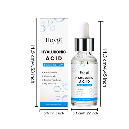 Hyaluronic Acid Facial Essence Deep Moisturizing Hydrating Dry Skin Pore Refining Facial Care Smoothing Plump Glowing Skin Serum