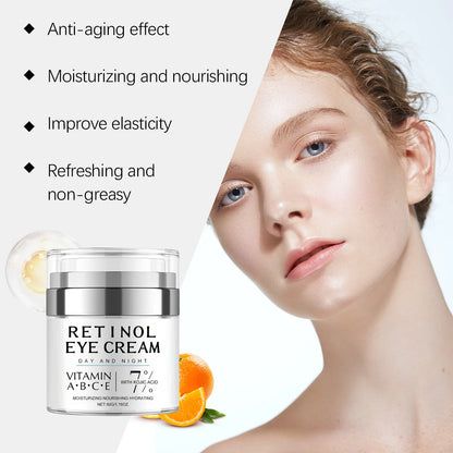 Retinol Eye Cream for Dark Circles Removal Against Aging Anti Wrinkle Remover Puffy Eyes Treatments Under-Eye Fat Removal Cream