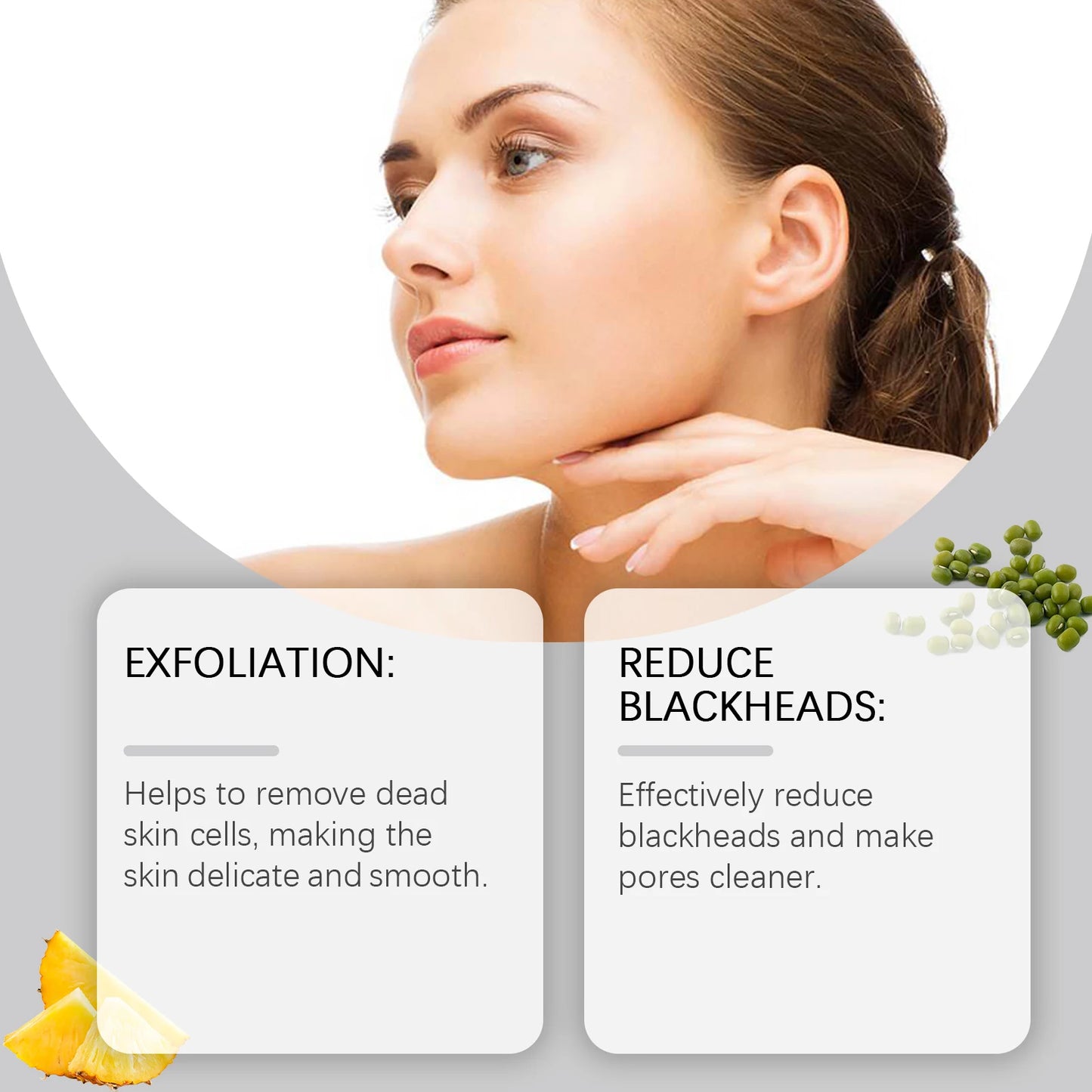 Enzyme Face Powder Wash Skin Oil Control Clean Facial Pores Remove Blackheads Pimples Brighten Skin Tone Long-lasting Freshness