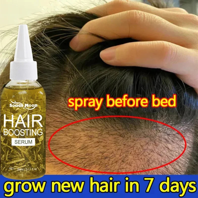 Fast Hair Growth Oil Africa Crazy Traction Alopecia Serum Anti Hair Break Thicken Hair Loss Treatment Spray For Man Women 60ML