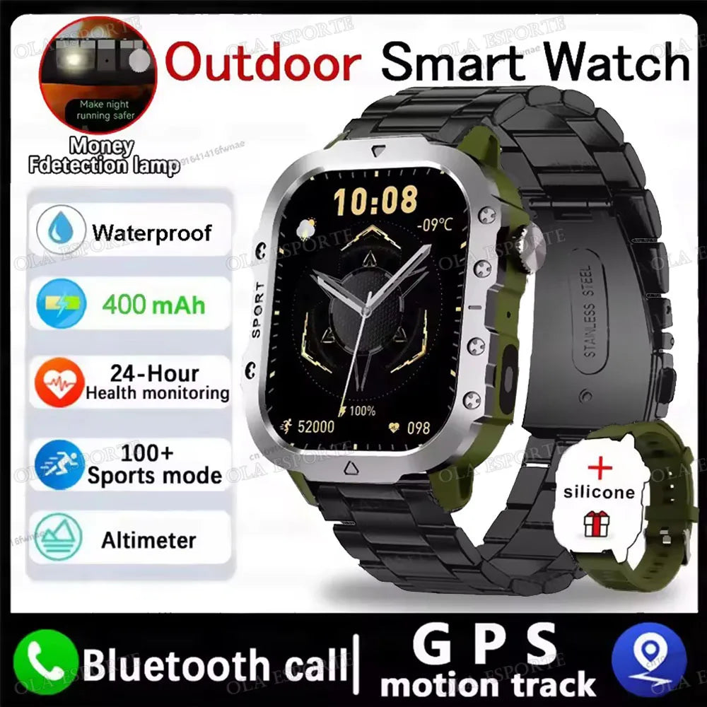 2025 New LED Men's Smartwatch Bluetooth Talking Smartwatch Multi Sport Mode Health Monitor Outdoor Sport Smart Watch For Android