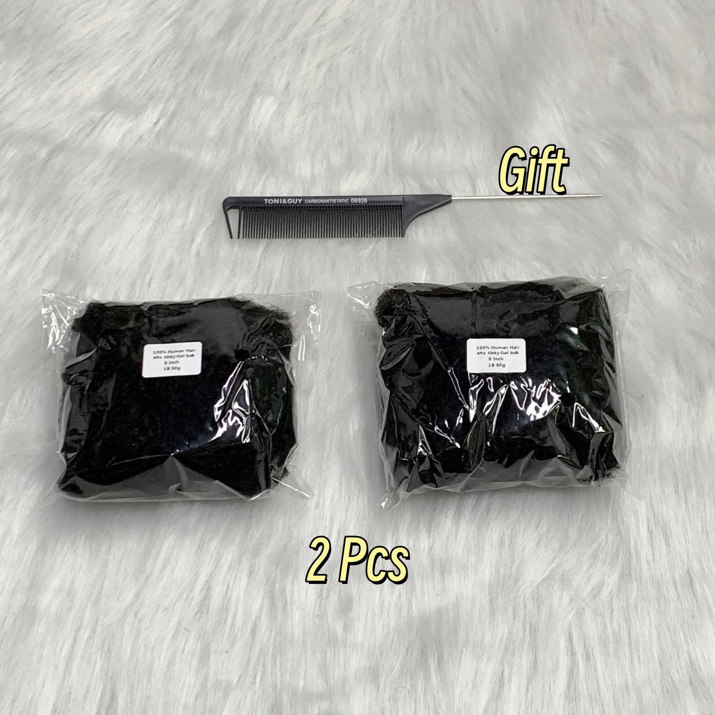 1Pc/30g Hair No Weft Brazilian Afro Kinky Curly Human Hair Bulk Remy Bulk for Braiding Extensions Natural Hai for Locs Braids