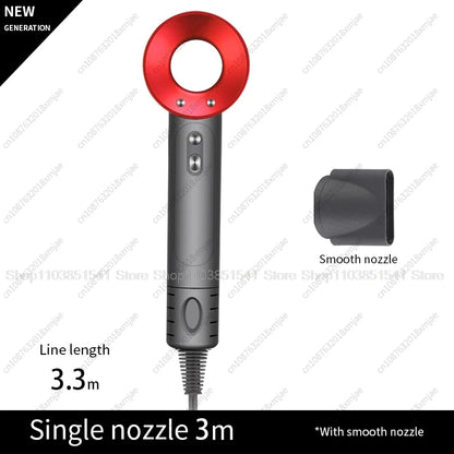 Professinal Leafless Hair Dryer 220V Negative Ion Quick Dry Home Powerful Constant Flyaway Attachment Anion Electric Hair Dryers