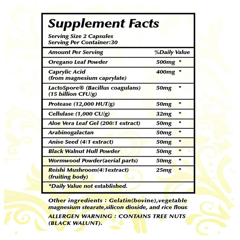 Candida Cleanse - Antioxidant, Intestinal Cleansing and Detoxification, Promote Digestion & Metabolism