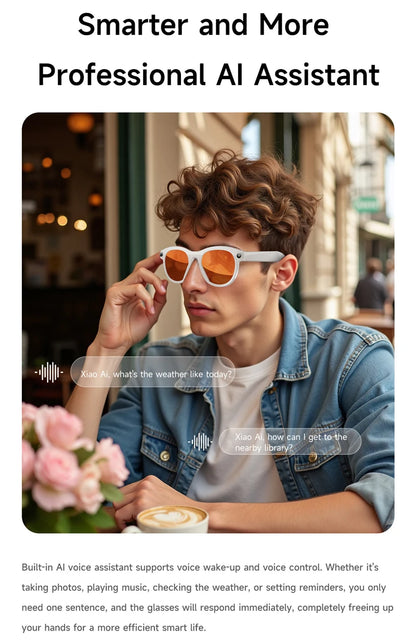 Xiaomi AI Smart Glasses 6K HD Camera Multifunctional Bluetooth Calling Voice Assistant Music Player Translation Glasses 2025 New