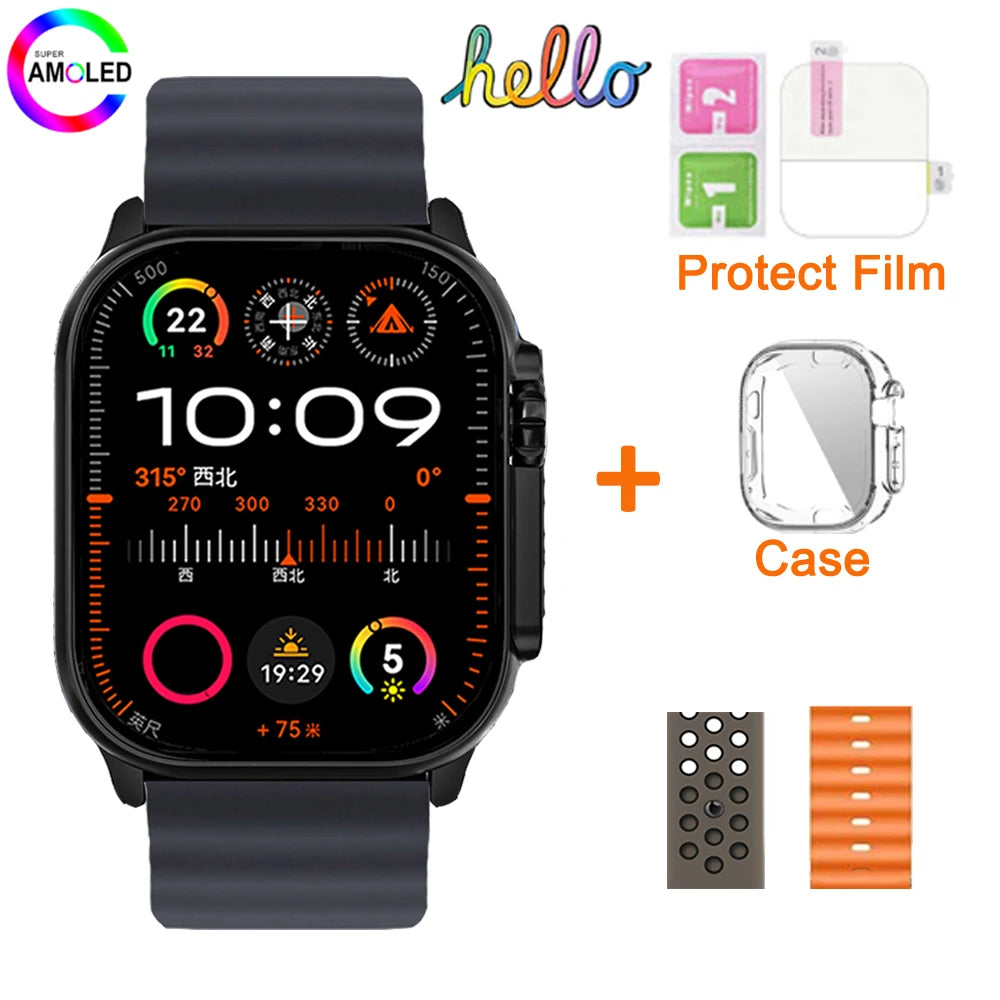 Hello Watch 3 Plus Gen 2 SmartWatch DeepSeek 2025 Original 49mm AMOLED 4G ROM NFC GPT Compass Photo Album Local Music Men Watch