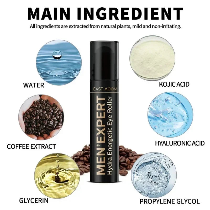 Men's Retinol Eye Cream Eye Bag Firming Lifting Cream Lightening Dark Circles Skin Instant Eye Repair Serum Stick Remover Gel