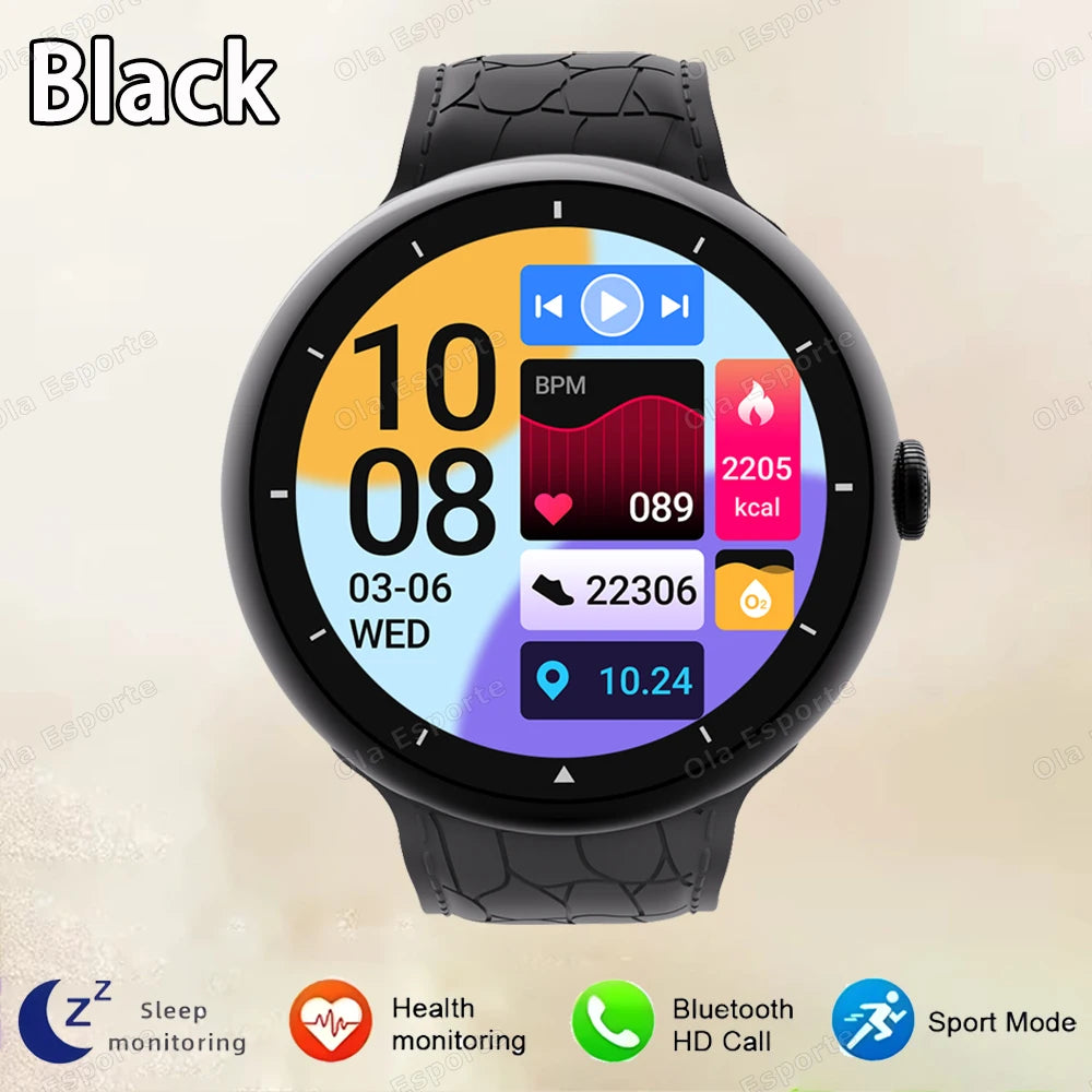 New Smart Watch 2.09inch AMOLED Screen Bluetooth Call GPS Tracker Smartwatch Health Monitor Men Women Sports Watches Waterproof