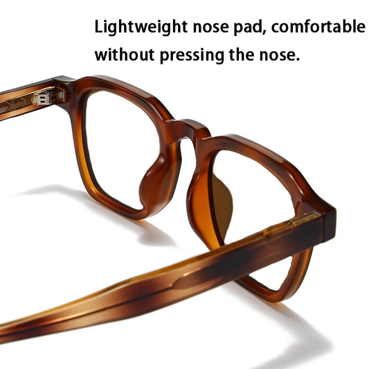 Classic Vintage Glasses Frame Men Women Ultralight TR90 Square Spectacles Frame Anti Blue Light Optical Eyeglasses