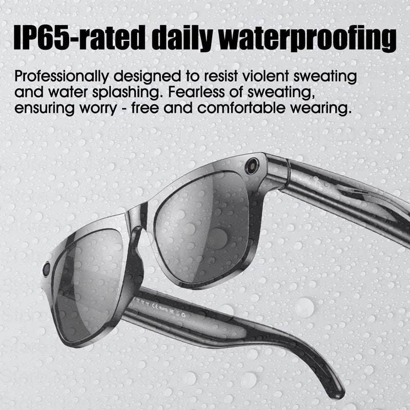 AI Translation Smart Glasses For Men Women 100W Camera Bluetooth Call Playing Music Identify Pictures ChatGPT For Travel Meeting