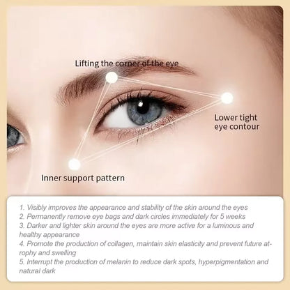 24k Gold Collagen Eye Mask Anti Wrinkle Fade Fine Line Remove Eye Bag Puffiness Dark Circles Fat Granules Moisturizing Skin Care