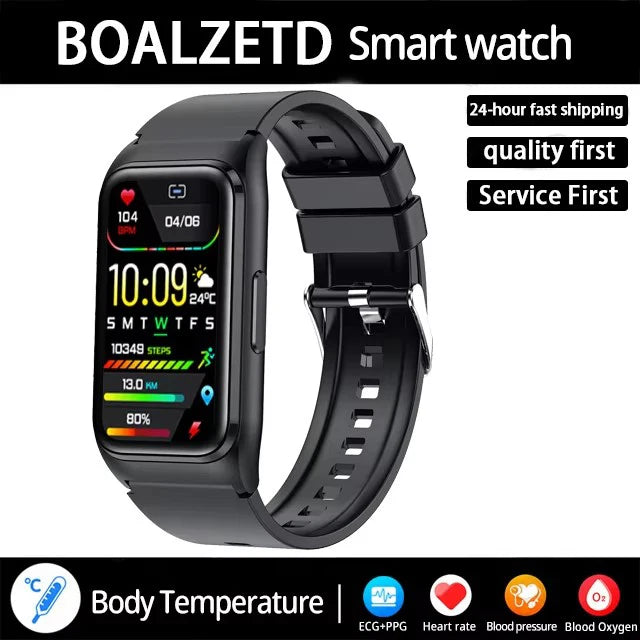 New ECG+PPG Smart Watch Men Blood Pressure Uric Acid Blood Fat Call Reminder Health Smartwatch Women Waterproof For Android IOS