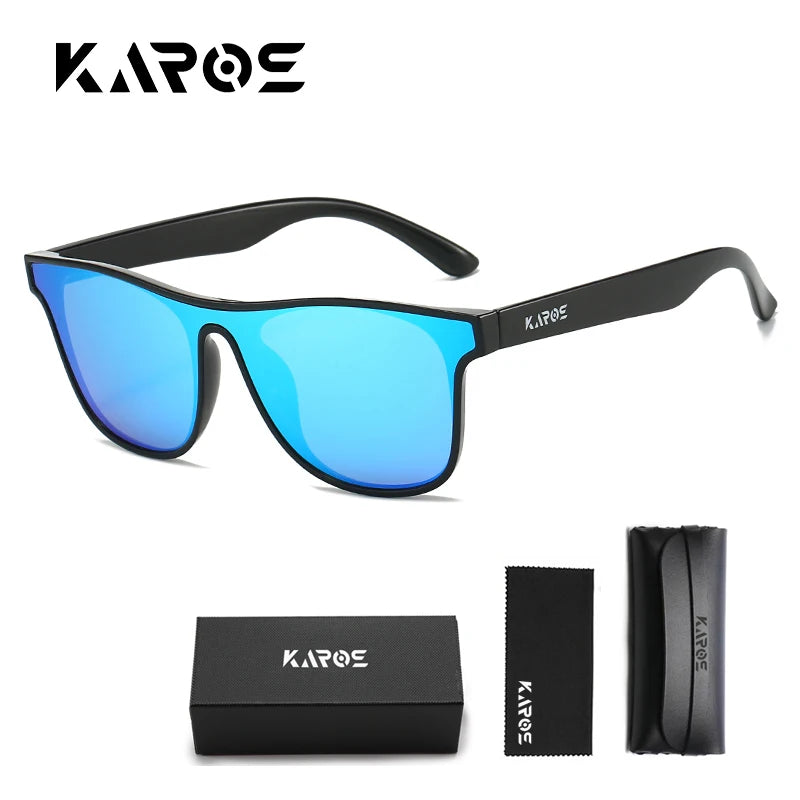 KAROS Polarized Sunglasses For Men Women Square Oversized Anti Glare Driving Eyewear Mirror Sun Glasses Women UV400 Goggles YZ20