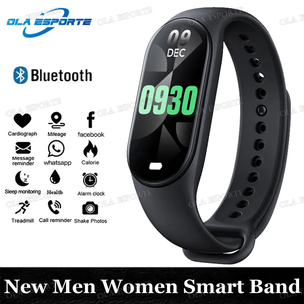 Sports Smart Watch Music Control Fitness Calorie Track Bracelet Phone Information Remind Steps Bluetooth Smart Watches M8 Band
