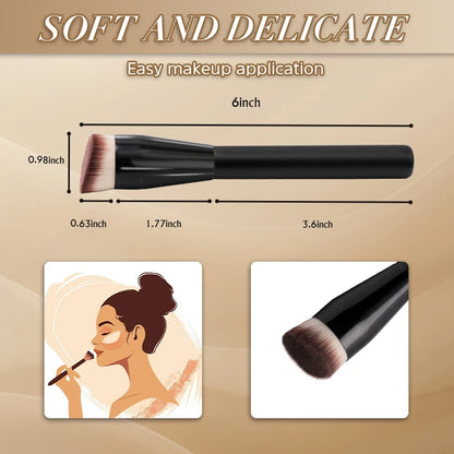 1PCS Makeup Brush Foundation Concealer Powder Blush Contour Brush Dense Soft  Brush with Box Single Face Brush