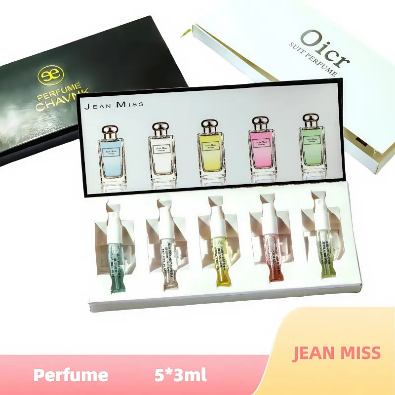 5*3ml original women's perfume gift Box five-piece set fresh and long-lasting fragrance plant floral fragrance eau de Toilette