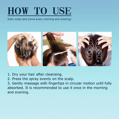 Dandruff Removal Spray Anti Itching Scalp Treatment Repair Dryness Damaged Prevent Hair Lo-ss Oil Control Nourishing Hair Serum
