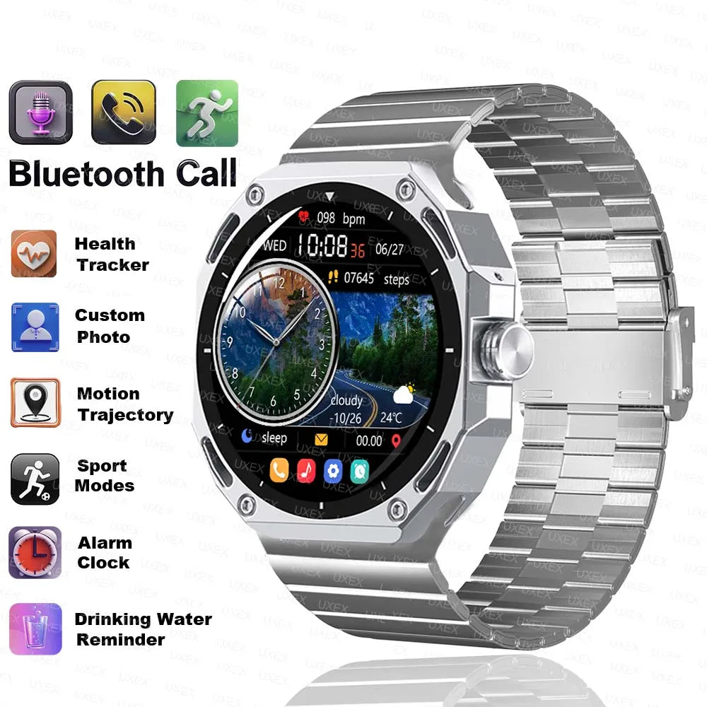 New Smartwatch Plus Women AMOLED HD Screen Global Version Always On Display Bluetooth Call Smart Men Watch For Android Ios 2025
