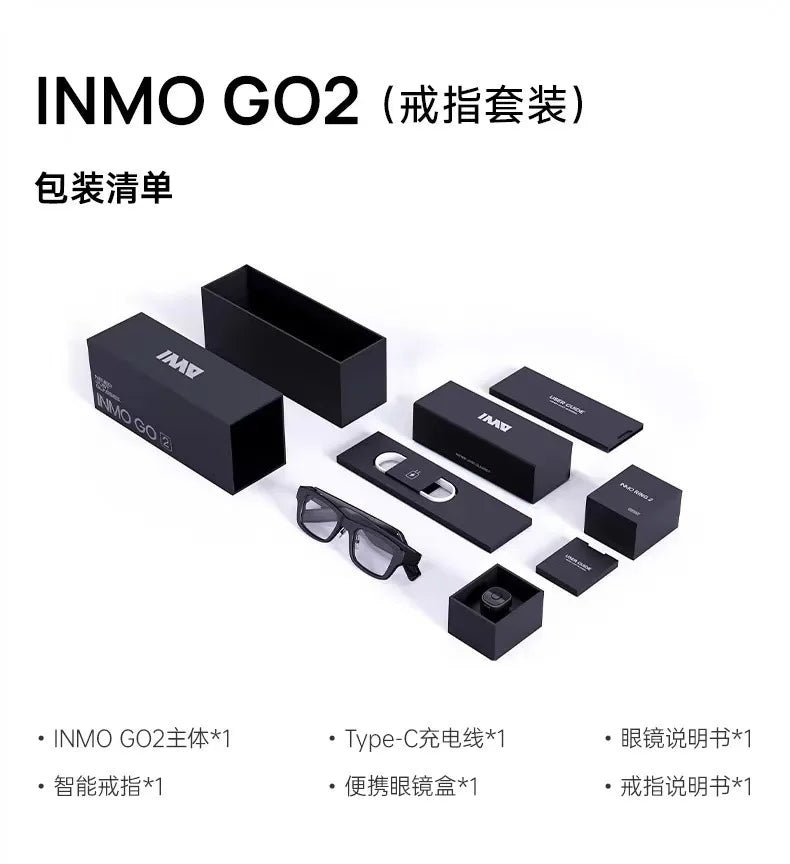 Go2 Smart Glasses AR Smart Translation Teleprompter for Real-Time Meeting Assistance Android Compatible 3D Style