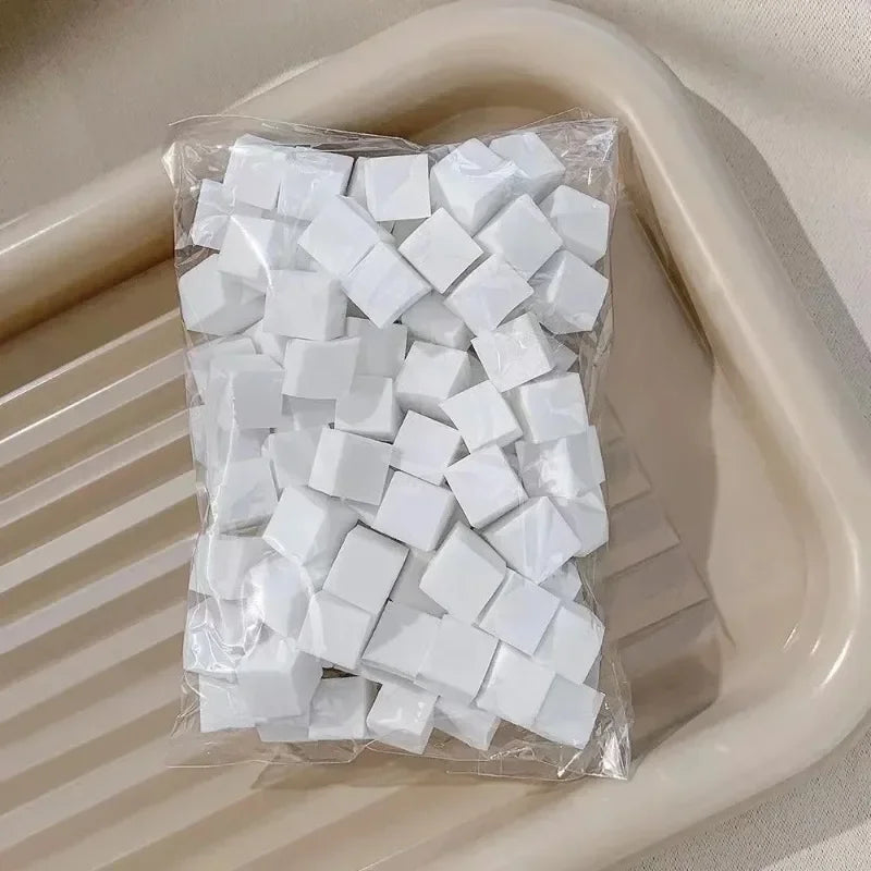 50/100Pcs Square Nail Art Sponge Set Gradient Nail Brushes Gel Polish DIY Design Nail Sponge Grab Pen Manicure Supplies Tools