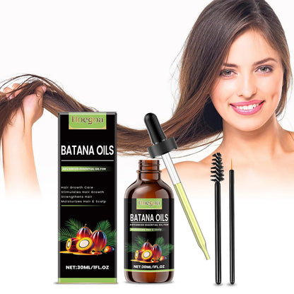 Batana Oil For Hair Growth Eyelashes Enhancer Anti Hair Loss Strengthen Thicker Nourishing Scalp Eyebrow Eyelash Regrowth Care