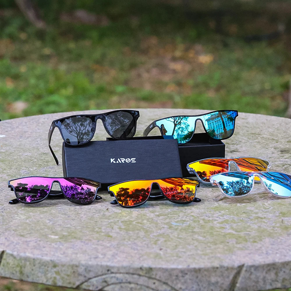 KAROS Polarized Sunglasses For Men Women Square Oversized Anti Glare Driving Eyewear Mirror Sun Glasses Women UV400 Goggles YZ20