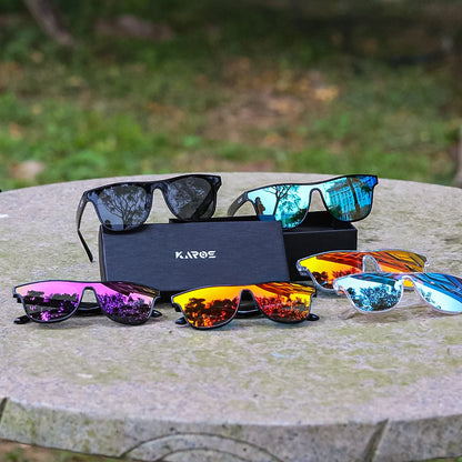 KAROS Polarized Sunglasses For Men Women Square Oversized Anti Glare Driving Eyewear Mirror Sun Glasses Women UV400 Goggles YZ20