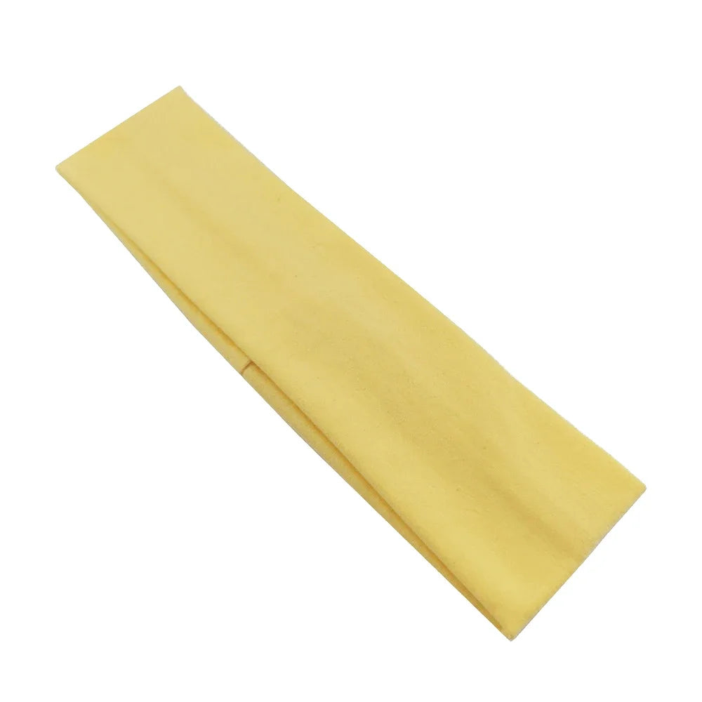 New Summer Sports Yoga Headbands for Women Adjustable Men Running Absorb Sweat Elastic Hair Bands Solid Color Headband Wholesale