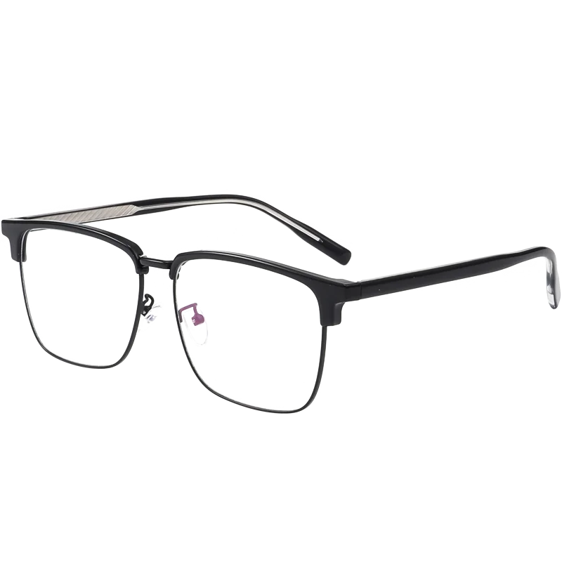 New Fashion Mens Eyebrow Frame Glasses Chrome Style Vintage Hawksbill Square titanium alloy Optical Business Eyeglasses