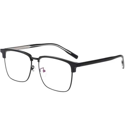 New Fashion Mens Eyebrow Frame Glasses Chrome Style Vintage Hawksbill Square titanium alloy Optical Business Eyeglasses