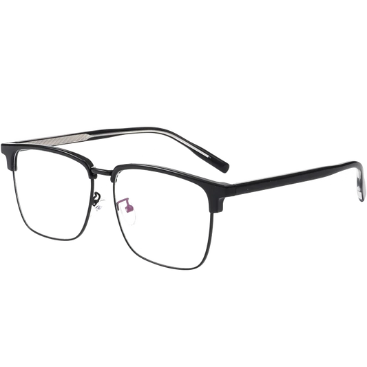 New Fashion Mens Eyebrow Frame Glasses Chrome Style Vintage Hawksbill Square titanium alloy Optical Business Eyeglasses