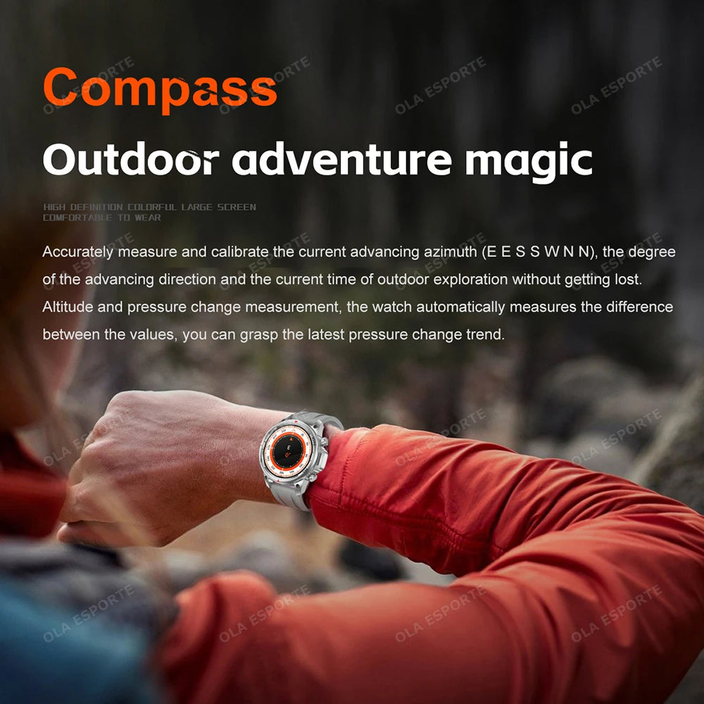 New GPS Sports Smart Watch Men 2025 AMOLED HD Screen Heart Rate NFC Watches Bluetooth Call Waterproof smartwatch For Android iOS