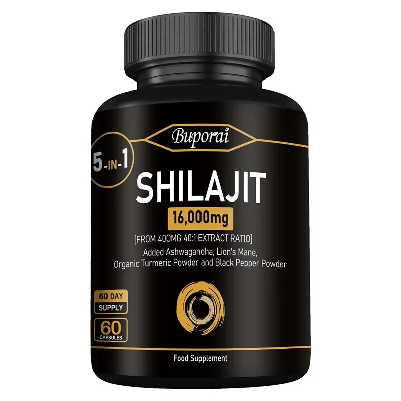 Himalaya Shilajit Capsule Original High in Trace Minerals for Energy,Muscle Strength&Immunity, Endurance for Adult