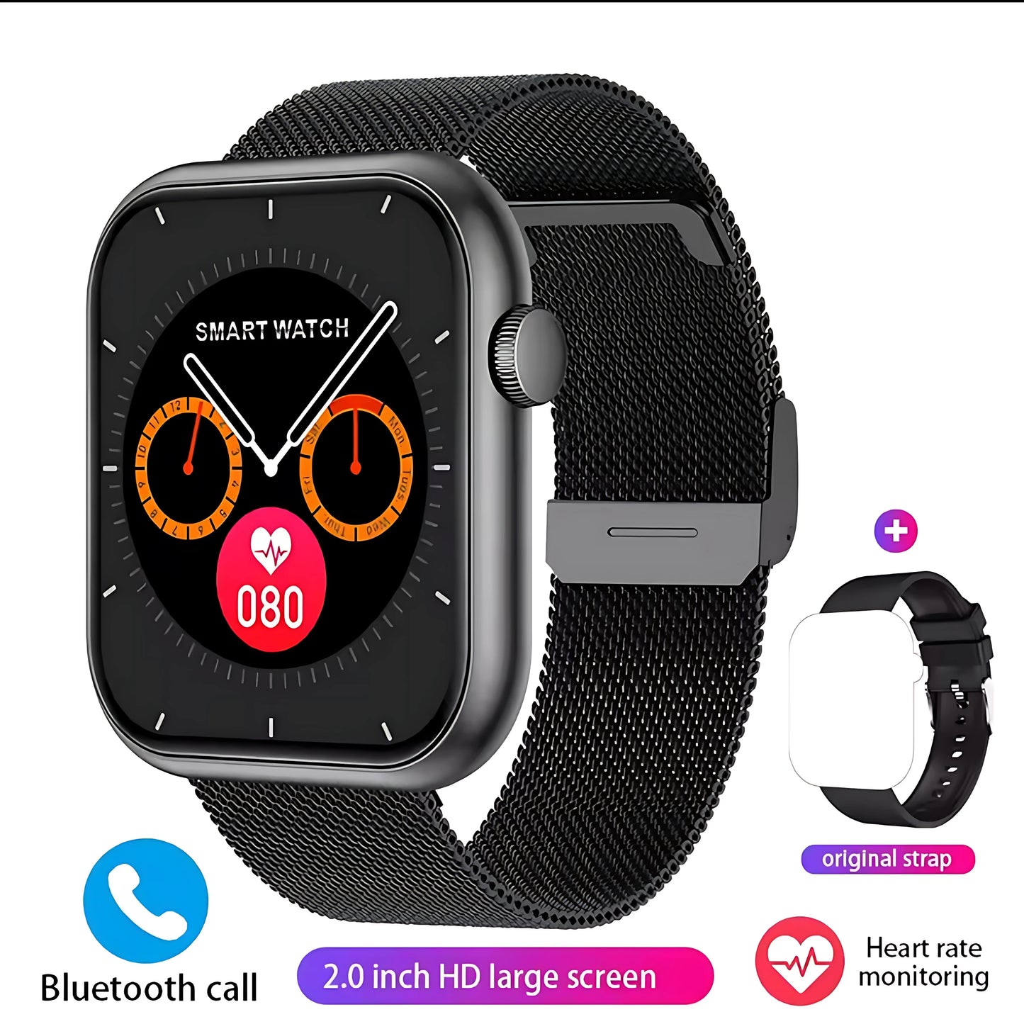 For Xiaomi SmartWatch 5 Global Version Men Women HD Screen Heart Rate Bluetooth Call Waterproof 100+Sports Smart Watch 2025 New