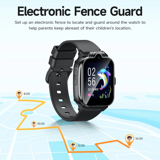 HOCO 1.6inch 2.5D HD Touch Screen 4G Children Phone Watch LBS GPS WIFI Positioning Kid Smart Watch Support GSM WCDMA FDD Network