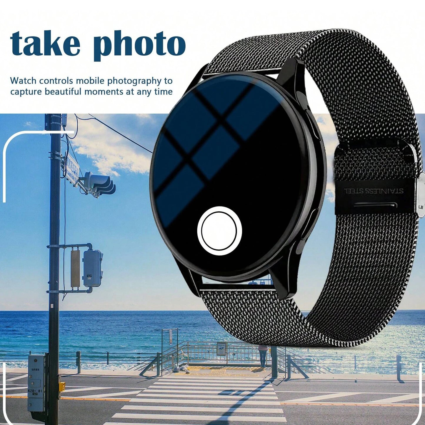 Smart Watch Bluetooth Calling Health&Sleep Monitoring Multiple Sports Modes Android&IOS Men Women SmartWatch Global Version