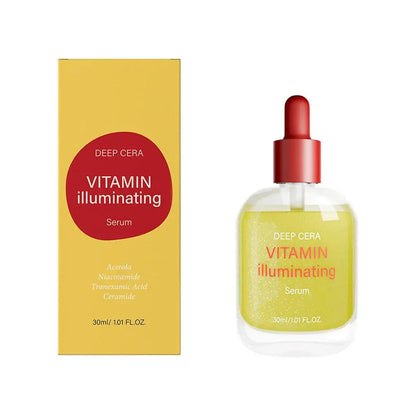 EQQUALBERRY Deep Care Facial Serum Moisturizing Brightening Smoothing Skin Serum VITAMIN Illuminating Plumping Serum Skin Care