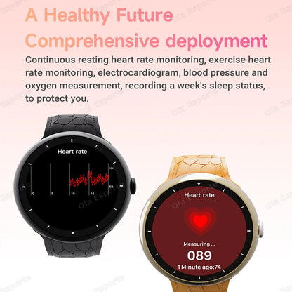 New Waterproof Smart Watch 2025 Heart Rate Multi-Strap Smartwatch Sleep Monitoring Sports Bluetooth Call Men Women Smartwatch