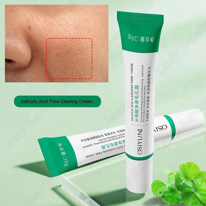 Salicylic Acid Pore Clearing Cream Shrink Pores Remove Blackheads Acne Brighten Moisturizing Smooth Skin Care Korean Products