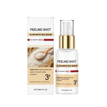 Glow Brightening Rice Essence Moisturizing Nourishing Even Skin Tone Improves Dullness Oil-Control Brightening Serum Skincare