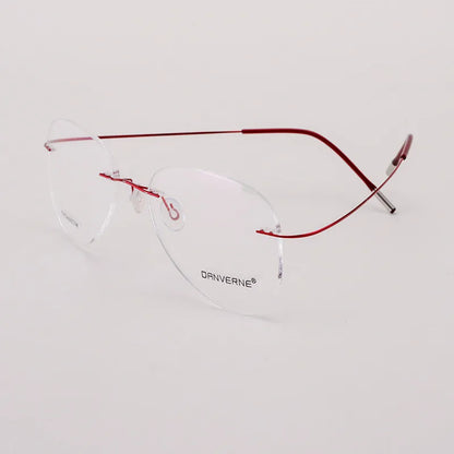 BCLEAR Titanium Alloy Glasses Frame Men 2022 New Women Rimless Prescription Pilot Eyeglasses Myopia Optical European Eyewear