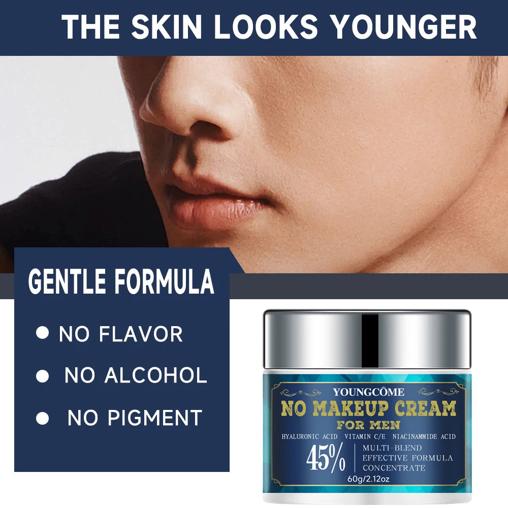 Man a moisturizing face lighting cream that hides pores and fine wrinkles Anti Aging Firming Lifting Fade Fine Lines Whitening