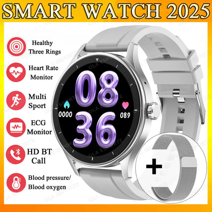 New NFC Smart Watch Women Heart Rate Blood Oxygen Monitor Wireless Call Smartwatch 100+Sports Modes Pedometer Men Sports Watches