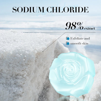 SADOER Sea Salt Essential Oil Soap Face Wash Foam Facial Cleanser Whitening Moisturizing Anti Acne Body Bathing Facial Soap