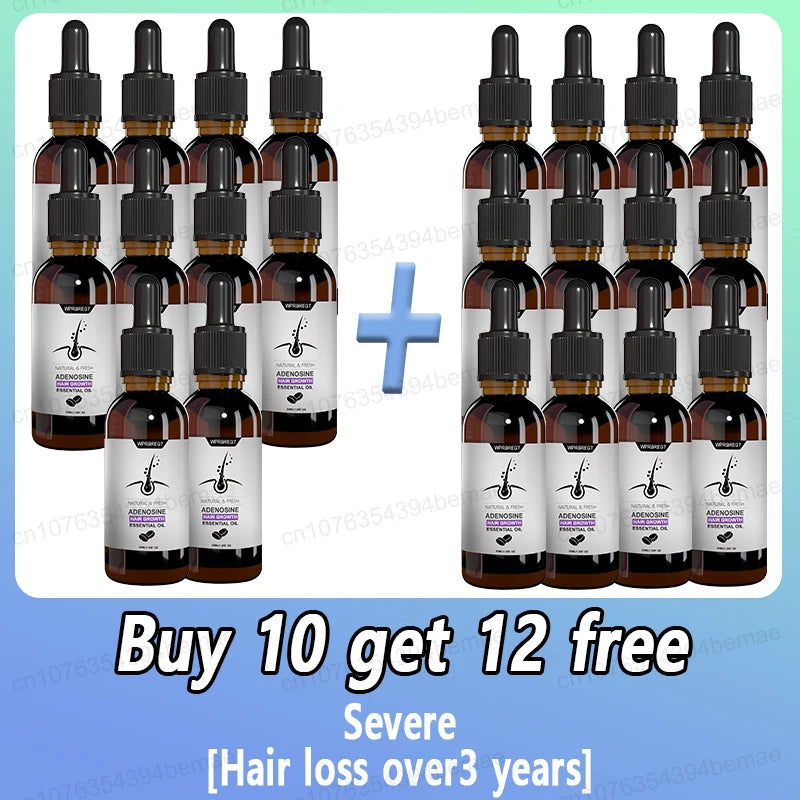 Adenosine Hair Growth Serum Essence Solution Oil Products Activator Fast Baldness Treatment Hereditary Seborrheic Alopecia Loss