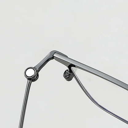 DIEDIESEE Advanced Business Men's Titanium Eyeframe High Elasticity Leg Optical Prescription Frame 34631