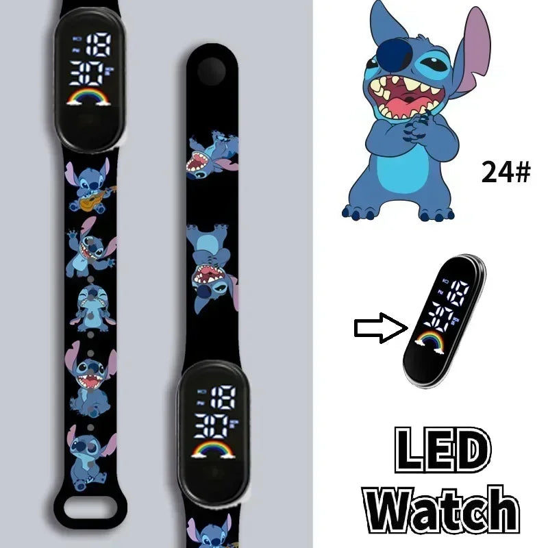 Stitch Children Watches Girls Waterproof Sport Touch Screen Watch for Women Waterproof Digital Clock Bracelet Gifts